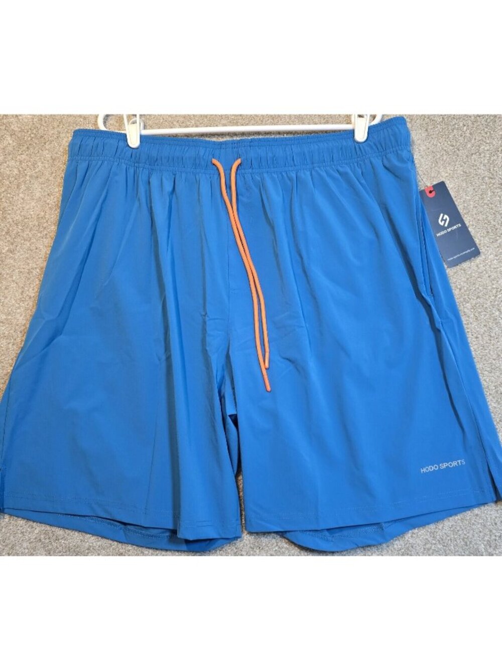 Hodo Sports Swim Trunks Pockets Lined Drawstring Blue Big & Tall Men's 3XL New